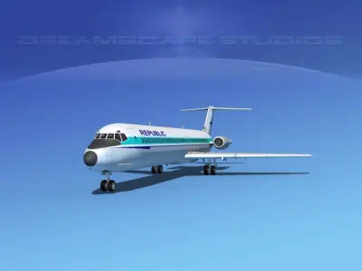 Douglas DC-9-50 Republic 3D model