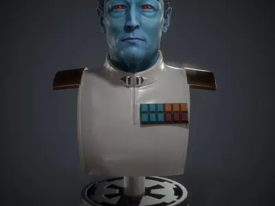 Grand Admiral Thrawn - Bust 3D print model