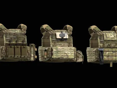 Strandhogg v3 SAPI Cut Plate Carrier  V2 V3 V4 Low-poly 3D model