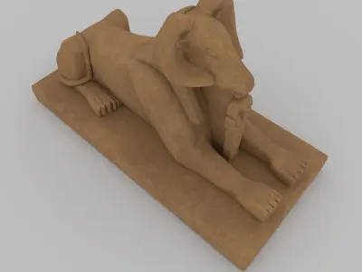 Sphinx Ram 3D model