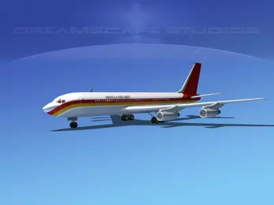  Boeing 707 Angola Airlines 3D model