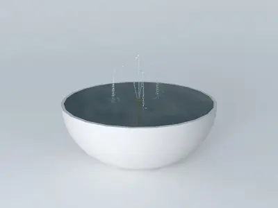 Basin with fountain Free 3D model