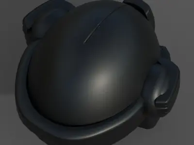 Helmet scifi military combat 3d model Low-poly 3D model