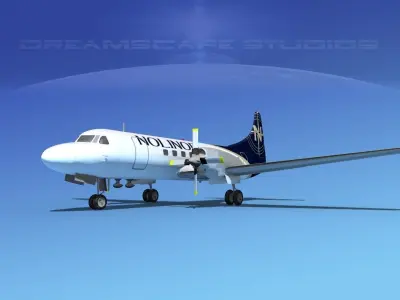 Convair CV-580 Nolinor Cargo 3D model