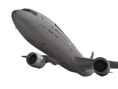 Boeing 777-200ER Air France 3D model