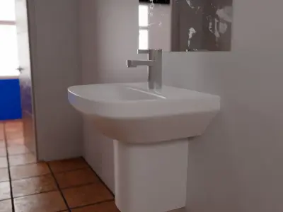 Bathroom sink  Free low-poly 3D model