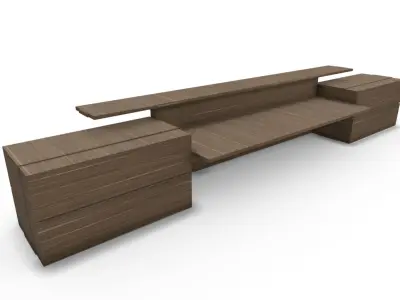 Service Desk SHC Quick Office LM Low-poly 3D model