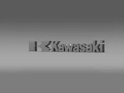 Kawasaki Logo 3D model