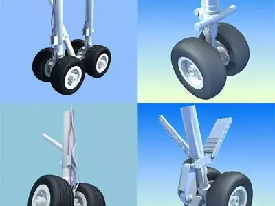 Landing Gears Collection 3D model