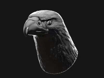 eagle head 3D model