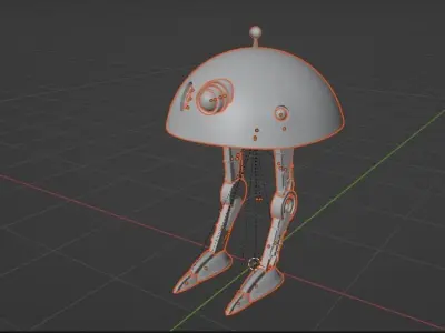 Star War Robot Low-poly 3D model