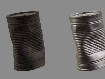 Crushed Food Can 02 3D model