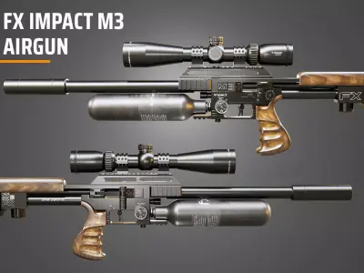 FX Impact M3 Airgun 3D model