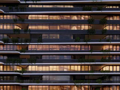 Residential Tower 3D model