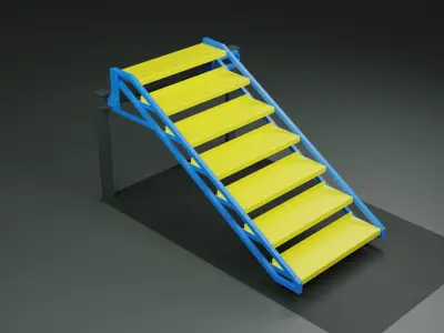 staircase 004 3D Model 3D model