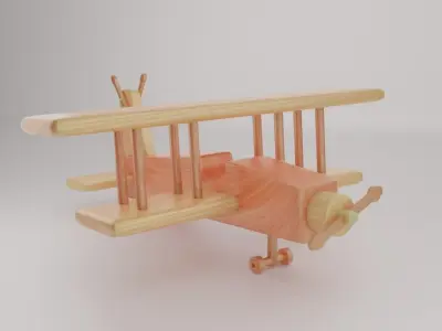 Toy Plane 3D model
