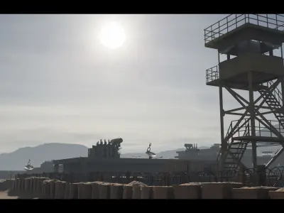 Military Base Megapack Low-poly 3D model