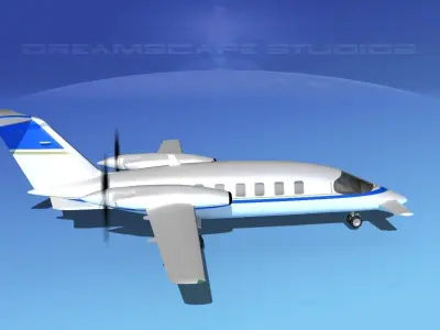 Piaggio Avanti P180 V18 3D model