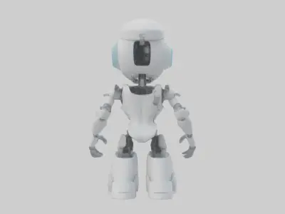 Robot version of a nurse model 3D model
