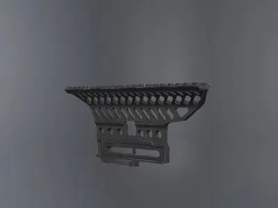 AK B-13 Zenit Picatinny Rail Low-poly 3D model