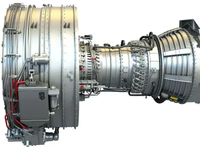 CFM56 Turbofan Aircraft Engine 3D model
