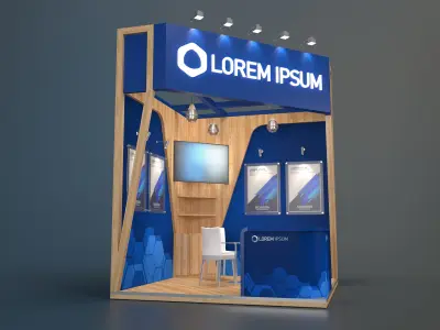 EXHIBITION STAND RPD 9 sqm 3D model