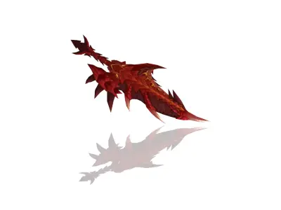 Dragon Scales Dagger Low-poly 3D model