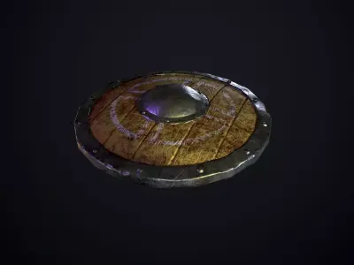 Vyking Shield Low-poly 3D model