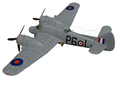 Bristol Beaufighter  TFMkX  3D model