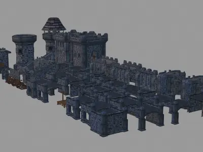 Medieval Castle Builder 1 0 Low-poly 3D model