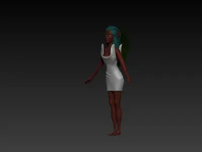 Jungle Elf Free 3D model