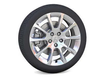 Acura TLX Rim 3D Model Low-poly 3D model