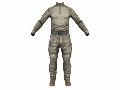 MILITARY Game Ready Crye G3 Uniform  Low-poly 3D model