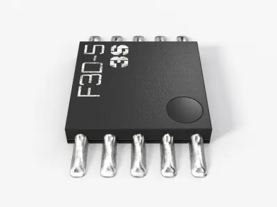 Small Chip with 2K PBR Textures 3D model