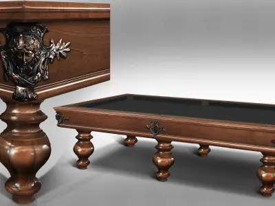 POOL TABLE BILLIARD CAVICCHI VIRGILIO 9ft Free 3D model