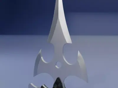 Tactical Combat Punch dagger Game Ready Low Poly Weapon 3D Model Low-poly 3D model