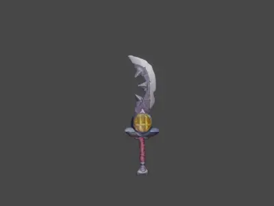 Zeloeman Sword A 38 Low-poly 3D model