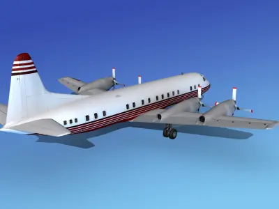Lockheed L-188 Electra HP Corporate 4 3D model