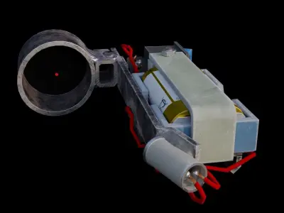 DIY collimator sight Free low-poly 3D model