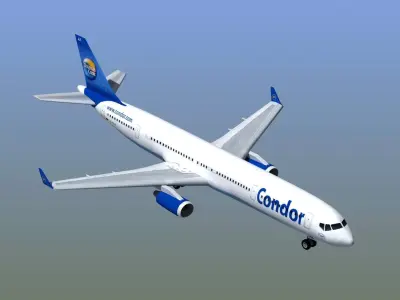 B757 300 Airliner 3D model