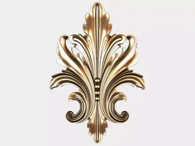 Carved decor for cnc 64 Free 3D model
