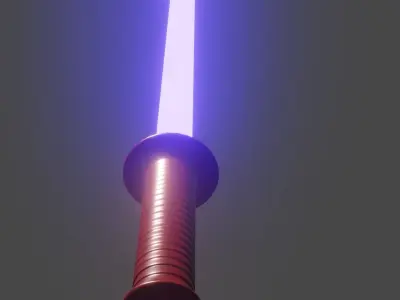Lightsaber 3d model obj blend fbx  Low-poly 3D model