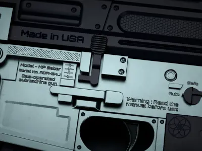 SP SABER SMG Low-poly 3D model