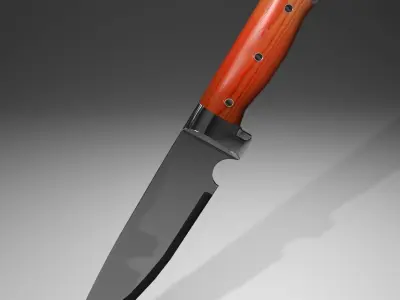 Polished Knife Free low-poly 3D model