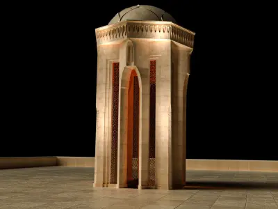 Shahidlar Monument 3D model