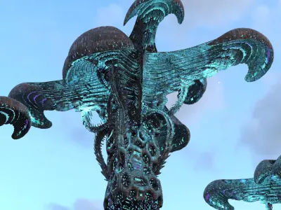 Alien Cliff Shroom Mushroom 3 3D model