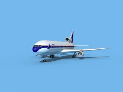 Lockheed L-1011 TriStar Delta 3D model