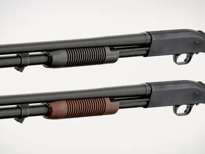 Mossberg 590 Low-poly 3D model