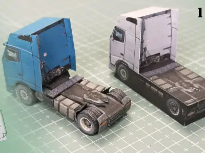 SPBox-001 - papercraft cut model Free 3D model