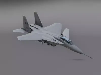 F15 - Falcon Fighter Jet Low-poly 3D model
